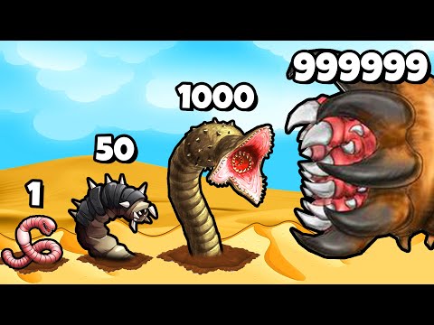 Видео: ЭВОЛЮЦИЯ ЧЕРВЯ МОНСТРА, МАКСИМАЛЬНЫЙ УРОВЕНЬ! | Tentacle Defense