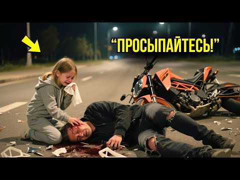 Видео: Бездомная Девочка СПАСЛА Мужчину, Разбившегося На Байке, Не Догадываясь, Что ОН – МИЛЛИОНЕР...
