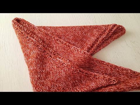 Видео: MaTusy_About_knitting #knitted_shawl Хустка трикутна Руда косинка для #чарівниці_добра Волонтерство