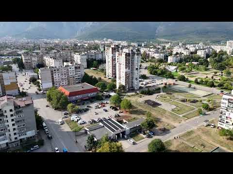 Видео: Над град Враца с начална точка парка в ж к  Дъбника