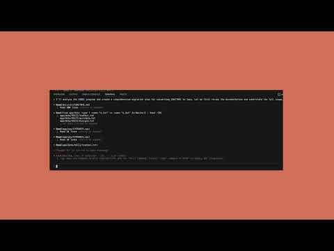 Видео: Клод Код модернизирует устаревшую кодовую базу COBOL