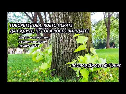 Видео: (1)ГОВОРЕТЕ ТОВА, КОЕТО ИСКАТЕ ДА ВИДИТЕ, НЕ ТОВА КОЕТО ВИЖДАТЕ - пастор Джоузеф Принс