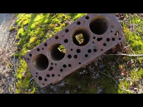 Видео: Тащу блок двигателя лебёдкой ,нашёл кпп ЗИЛа