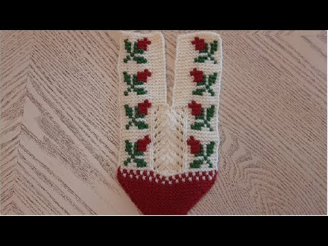 Видео: НОВИНКА 2021 : Классные тапочки-следки на двух спицах без швов ( 1 ЧАСТЬ )