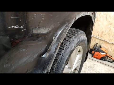 Видео: Ниссан Кашкай. Кузовной ремонт. Ремонт задней двери и арки крыла