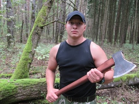 Видео: Топор Выживания.  Изготовление.  Физика Топора