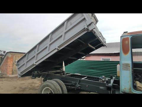 Видео: Кран подъёма кузова КамАЗ, установка и ремонт! Поднимаем с колен Газ 4301! Часть 31