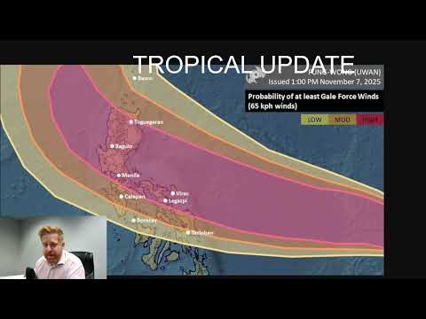 Видео: Обновление информации о тайфуне Уван/Фунг-вонг в пятницу днем