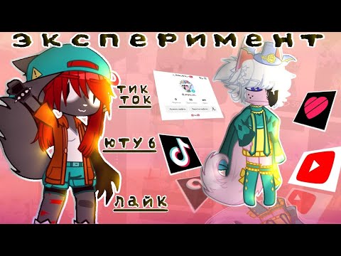 Видео: ||Эксперимент снимаю в тик токе, лайке и ютубе|| Gacha club _...dunya..._