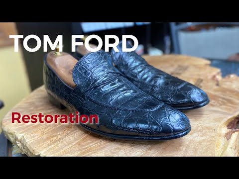 Видео: TOM FORD, Лоферы из кожи аллигатора.