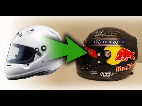 Видео: Как сделать реплику Шлема Феттеля и нарисовать настоящий карбон!