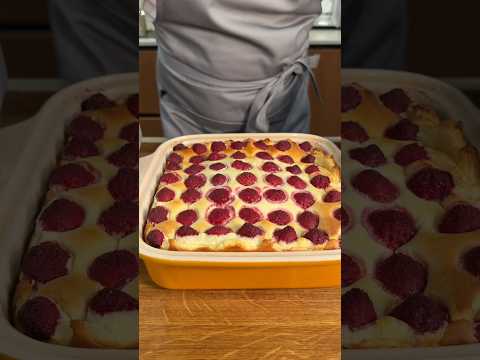 Видео: Готовлю нежнейшую запеканку с малиной