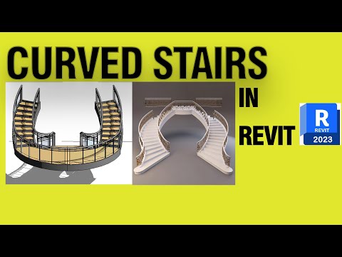 Видео: БЫСТРО СОЗДАЙТЕ ИЗОГНУТЫЕ ЛЕСТНИЦЫ В REVIT