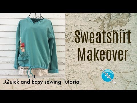 Видео: Быстрое и простое преображение толстовки
