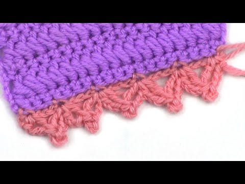 Видео: 2 варианта несложной каймы   2 options for a simple border