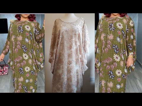 Видео: Как сшить кафтан с капюшоном | Бубу с рукавами #шитьё #сделайсам #каксшить #сделатьплатье #начина...