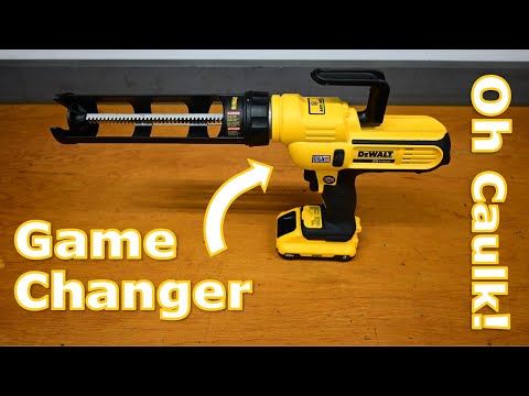 Видео: Беспроводной пистолет для герметика и клея DeWalt DCE560 20 В — легко и просто одной рукой
