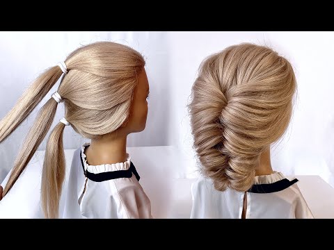 Видео: Простая и Красивая Прическа в Школу на 1 Сентября.Красивые Прически Пошагово