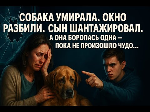 Видео: Собака умирала. Окно разбили. Сын шантажировал. А она боролась одна — пока не произошло чудо…