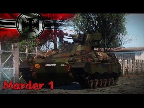 Видео: Bradley по немецкий обзор бмп Marder A1 в WarThunder mobile