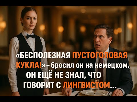 Видео: Он назвал её пустоголовой куклой на немецком. Её ответ на том же языке лишил его дара речи