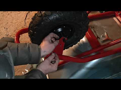 Видео: Установка моторколеса на строительную тачку