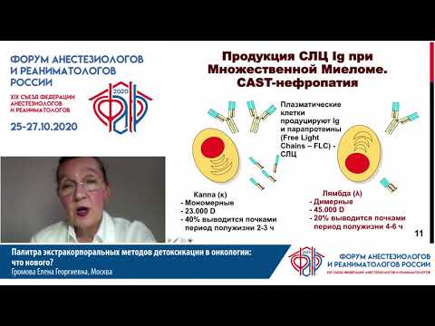 Видео: Экстрокорпоральная детоксикация в онкологии Громова Е.Г.