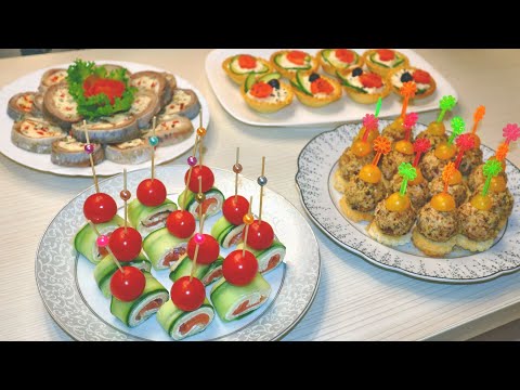 Видео: Удивите Гостей! Быстрые и вкусные закуски на праздничный стол! Эти рецепты выручают из года в год.
