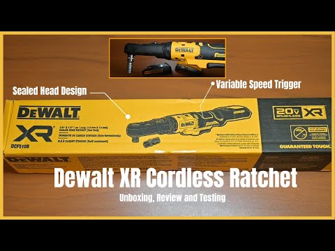 Видео: Обзор аккумуляторной трещотки Dewalt XR с герметичной головкой (DCF510B)