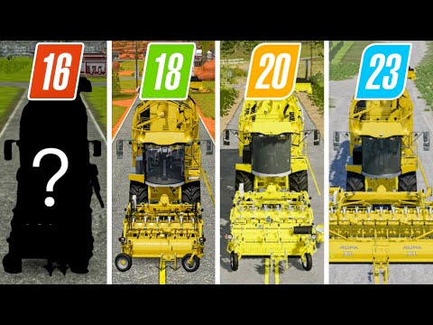 Видео: Fs16 против Fs18 против Fs20 против Fs23 | Использование свеклоуборочного комбайна | Покадровая с...