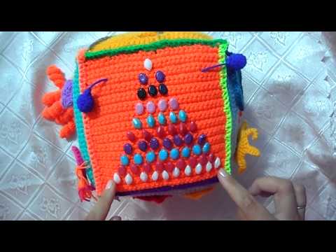 Видео: Развивающий кубик крючком