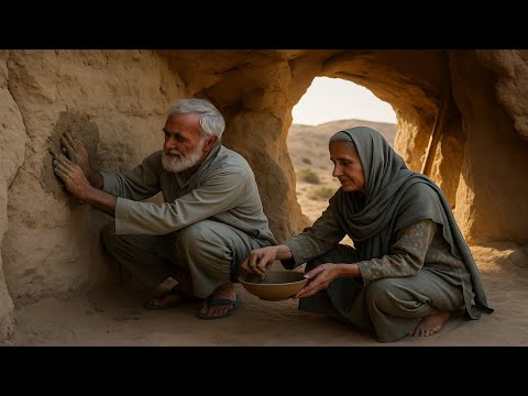 Видео: Наша пещера в пустыне начала трескаться — мы сделали глиняные кирпичи вручную, чтобы укрепить её