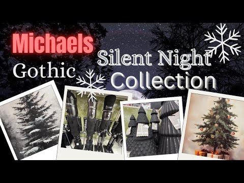 Видео: Готическая новая коллекция Michaels Silent Night и пряничный лес