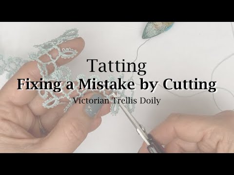 Видео: Фриволите — исправление ошибки с помощью разрезания