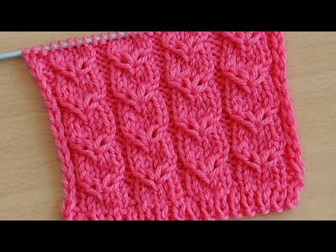 Видео: Красивый 👍узор спицами для джемпера,жакета, туники, жилета.