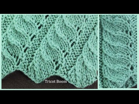 Видео: Ажурная спираль на круговых спицах / Вязание спицами