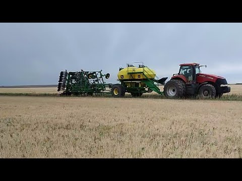 Видео: Посев озимых 2021. CASE MAGNUM и комплекс JOHN DEERE . Рыжик.