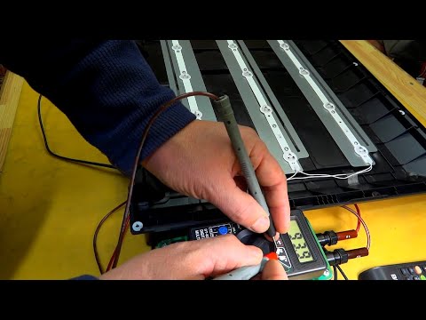 Видео: Экран не светится. LED TV BRAVIS 32C2000B. Что делать? Курсы телемастеров.