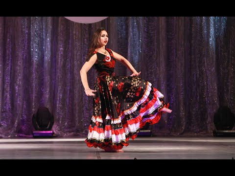 Видео: Анастасия Архинчеева. Цыганский таборный танец "Кхэроро"