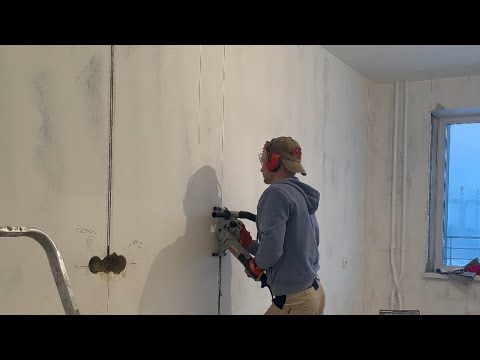 Видео: Монтаж  черновой электрики в панельном доме бюджетным инструментом.