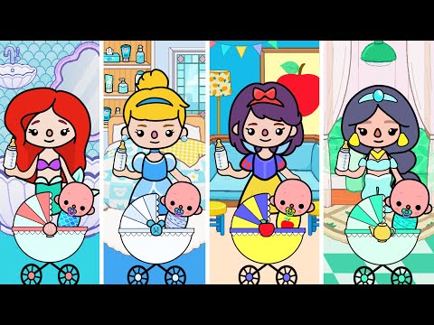 Видео: Меня Удочерили Принцессы Дисней! 🍼👑🤰🏼| Toca Life World | Тока Бока
