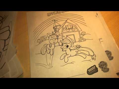 Видео: раскраски пони