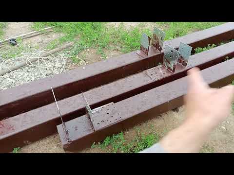 Видео: Строительство навеса - ч. 2