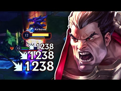 Видео: Wild Rift Дариус Суперсильный на Барон-лейн, 1к чистого урона! Кэрри