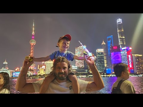 Видео: Шанхай. День 2й. Набережная Вайтань. 