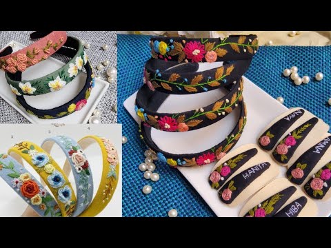 Видео: Мастер-класс по вышивке повязки на голову || Как сделать повязку на продажу || КАК сделать тканев...