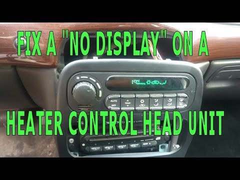 Видео: Ремонт "отсутствия дисплея" в автомобильном обогревателе, кондиционере/климат-контроле CHRYSLER с...