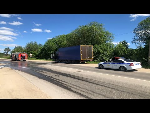 Видео: Пожар №15, Горит MAN одиночка.