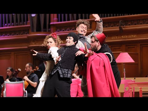 Видео: Il Barbiere di Siviglia, квинтет «Don Basilio! Cosa veggo”