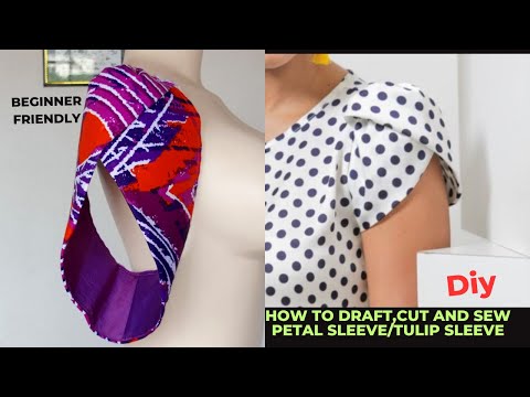 Видео: КАК СДЕЛАТЬ ЧЕРТЕЖ/КРОЙ И СШИТЬ РУКАВ-ЛЕПЕСТОК/РУКАВ-ТЮЛЬПАН/ДЛЯ НАЧИНАЮЩИХ/СДЕЛАЙ САМ